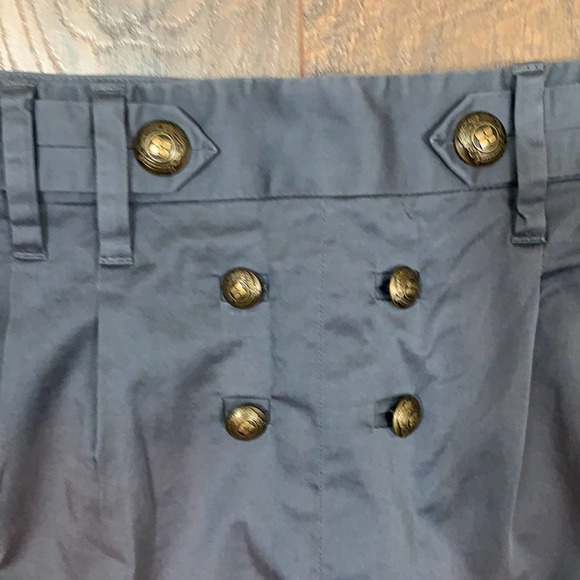 BCBGMaxazria Military Gray Mini Skirt - Picture 2 of 7